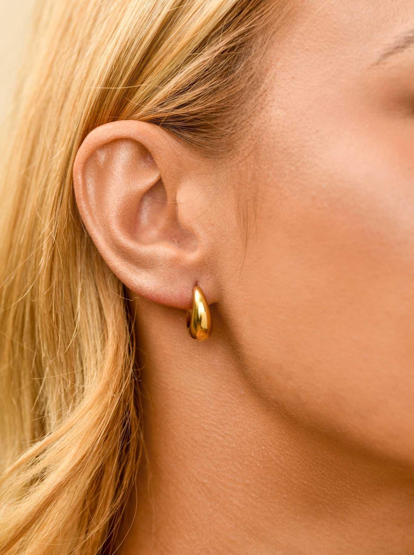 Cercei cercuri, oțel auriu S211457Z00