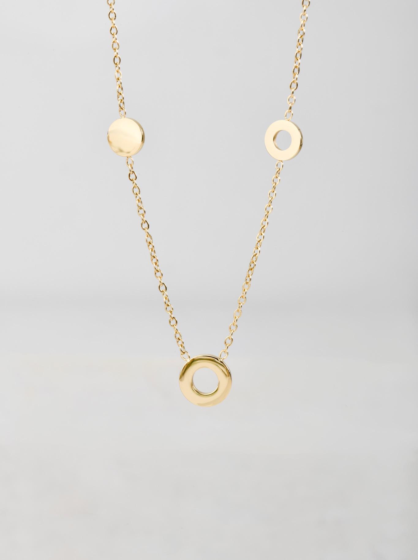 Colier cu cerculețe, aurie S304959Z00