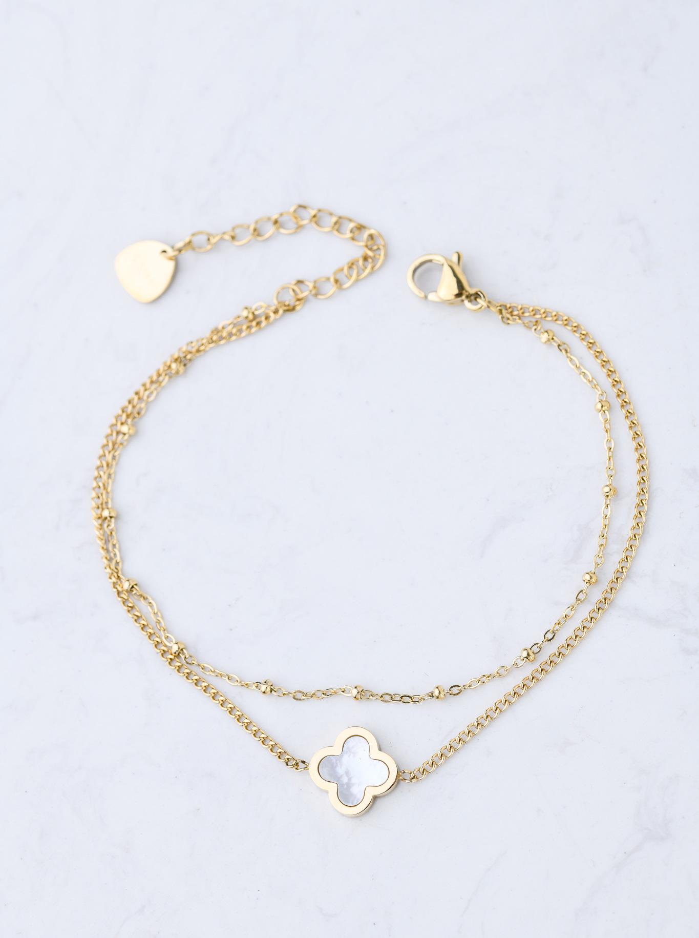 Bratara dubla, trifoi, aurie S107938Z00.