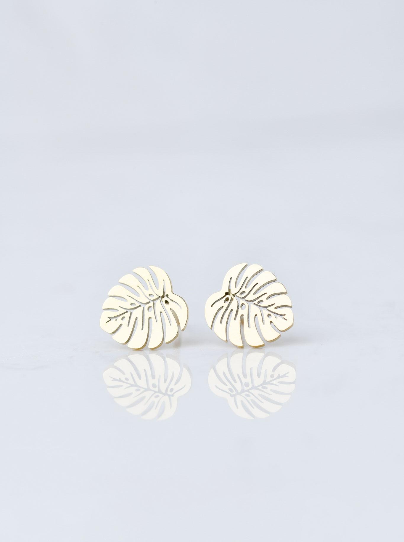 Cercei frunza monstera, aurie S207840Z00.